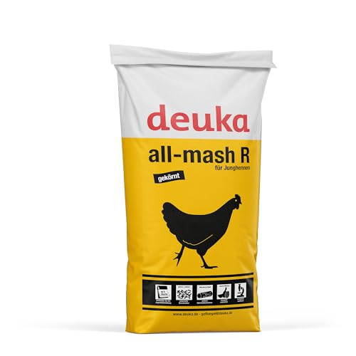 deuka All-mash R 25 kg gekörnt | Aufzuchtfutter für Junghennen | ab der 8. Lebenswoche | Junghennenfutter | Alleinfuttermittel für Junghennen
